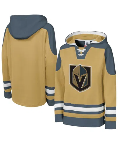 Outerstuff Youth Gold Vegas Golden Knights Must Have Home V-neck Pullover Hoodie In Green