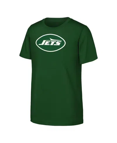 OUTERSTUFF YOUTH GREEN NEW YORK JETS PRIMARY LOGO T-SHIRT