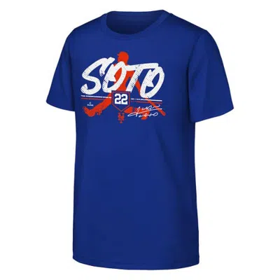 Outerstuff Kids'  Youth Juan Soto Royal New York Mets Status T-shirt In Blue