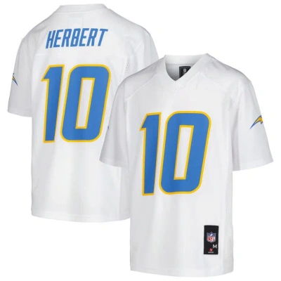 Outerstuff Kids' Youth Justin Herbert White Los Angeles Chargers Replica Player Jersey