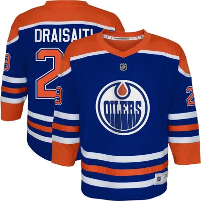 Outerstuff Kids'  Youth Leon Draisaitl Royal Edmonton Oilers Home Replica Player Jersey In Blue