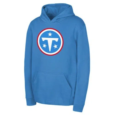 Outerstuff Kids'  Youth Light Blue Tennessee Titans Primary Logo Fleece Hoodie