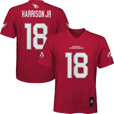 Outerstuff Kids'  Youth Marvin Harrison Jr. Cardinal Arizona Cardinals Replica Player Jersey In Red