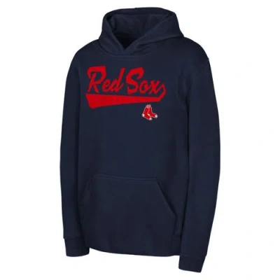 Outerstuff Kids'  Youth Navy Boston Red Sox Tailor Made Fleece Pullover Hoodie In Blue