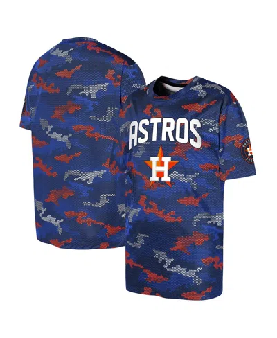 Outerstuff Youth Navy Houston Astros Trainer Tech T-shirt In Blue