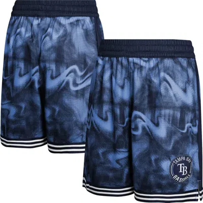 Outerstuff Kids'  Youth Navy/light Blue Tampa Bay Rays Outfielder Shorts