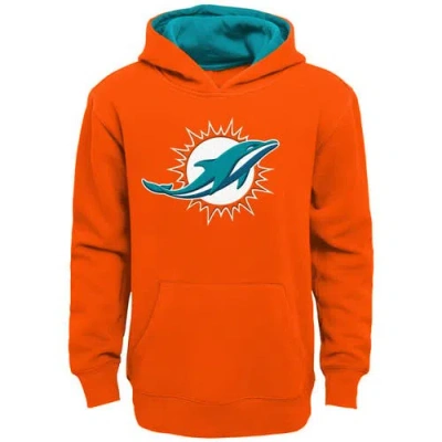 Outerstuff Kids'  Youth Orange Miami Dolphins Prime Pullover Hoodie