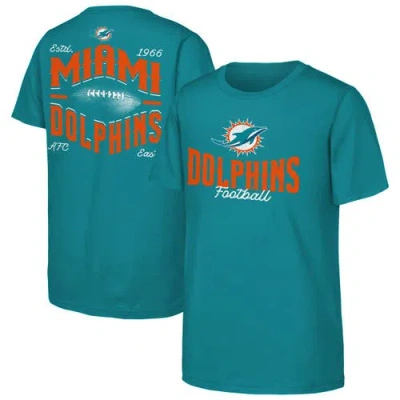 Outerstuff Kids' Youth  Aqua Miami Dolphins Top Pick T-shirt In Blue