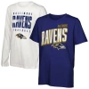 Outerstuff Youth  Baltimore Ravens The Mix Combo T-shirt Set In Multi