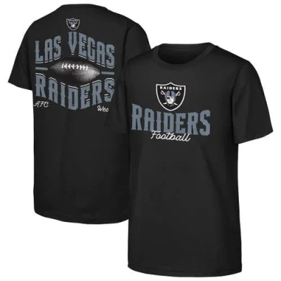 Outerstuff Kids' Youth  Black Las Vegas Raiders Top Pick T-shirt