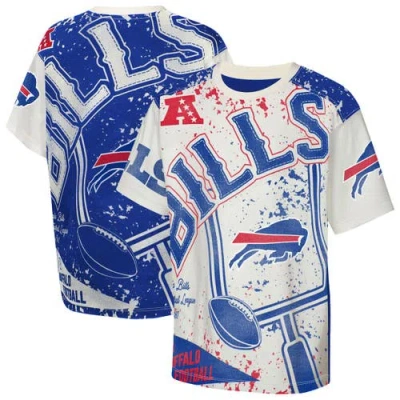 Outerstuff Kids' Youth  Cream Buffalo Bills Top Player T-shirt In Multi