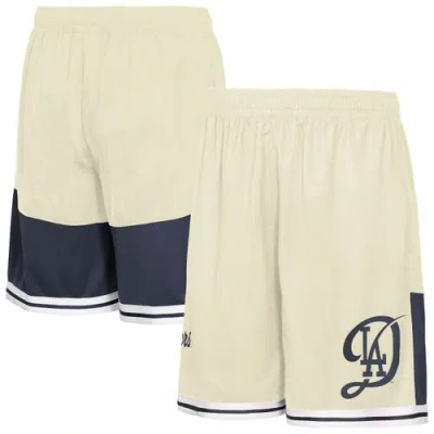 Outerstuff Kids' Youth   Cream Los Angeles Dodgers City Crew Fashion Shorts In Neutral