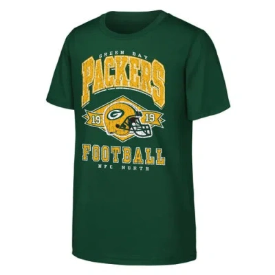 Outerstuff Kids' Youth   Green Green Bay Packers Kick Off T-shirt