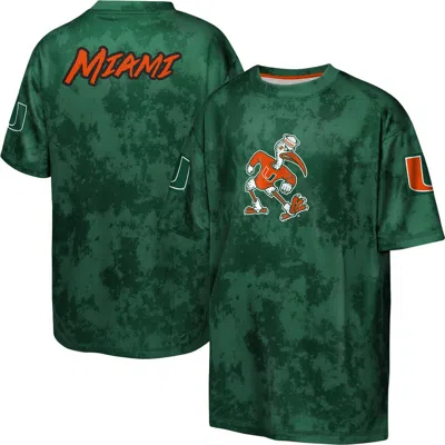 Outerstuff Kids' Youth  Green Miami Hurricanes Off-side Sublimated T-shirt