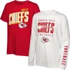 Outerstuff Youth  Kansas City Chiefs The Mix Combo T-shirt Set In Red