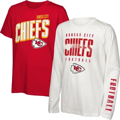 Outerstuff Kids' Youth  Kansas City Chiefs The Mix Combo T-shirt Set In Red