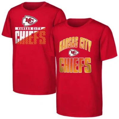 Outerstuff Kids' Youth  Red Kansas City Chiefs Never Quit 2-pack T-shirt Set