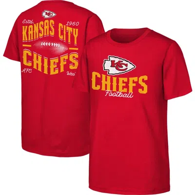 Outerstuff Kids' Youth  Red Kansas City Chiefs Top Pick T-shirt