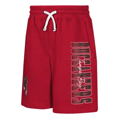 Outerstuff Kids' Youth  Red Tampa Bay Buccaneers Audible Fleece Shorts