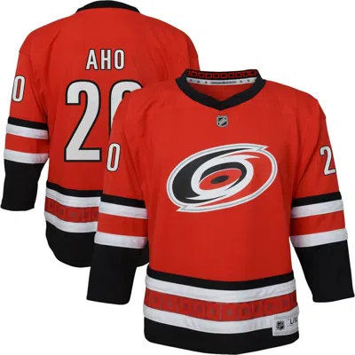 Outerstuff Kids' Youth  Sebastian Aho Red Carolina Hurricanes Alternate Replica Jersey