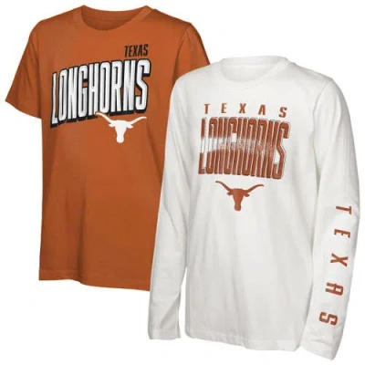 Outerstuff Kids' Youth   Texas Longhorns In The Mix T-shirt Combo Set In Multi