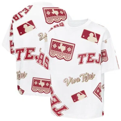 Outerstuff Kids' Youth  White Texas Rangers 2026 City Connect Circus Catch T-shirt