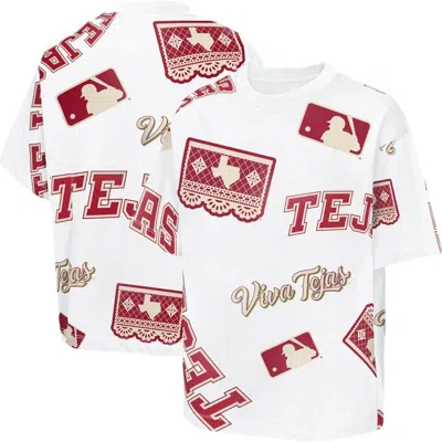 Outerstuff Kids' Youth  White Texas Rangers 2026 City Connect Circus Catch T-shirt