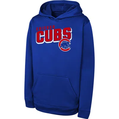 Outerstuff Kids'  Youth Royal Chicago Cubs Cyber Punk Pullover Hoodie