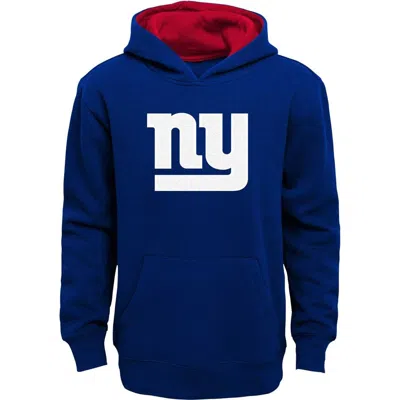 Outerstuff Kids'  Youth Royal New York Giants Prime Pullover Hoodie In Blue