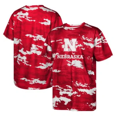 Outerstuff Kids'  Youth Scarlet Nebraska Huskers Scrimmage Sublimated T-shirt In Red