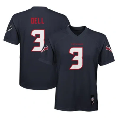 Outerstuff Kids'  Youth Tank Dell Navy Houston Texans Replica Player Jersey In Blue