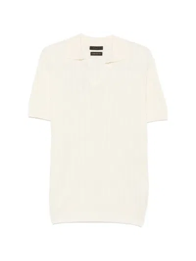 Outfit Diamond-knit T-shirt In White
