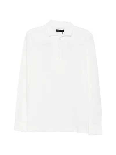 Outfit Long-sleeve Polo Shirt In White