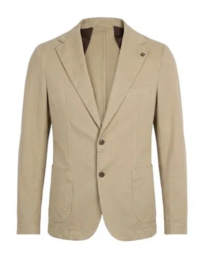 Outfit Out/fit Man Blazer Beige Size 38 Cotton, Elastane In Brown