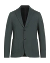 Outfit Out/fit Man Blazer Dark Green Size 36 Viscose, Polyamide, Elastane In Green