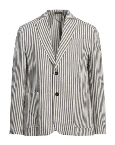 Outfit Out/fit Man Blazer Midnight Blue Size 42 Linen, Cotton, Polyester