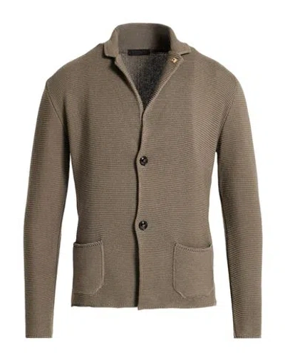 Outfit Out/fit Man Blazer Military Green Size M Cotton, Acrylic In Brown