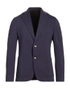 Outfit Out/fit Man Blazer Navy Size 38 Cotton, Polyamide, Elastane In Blue