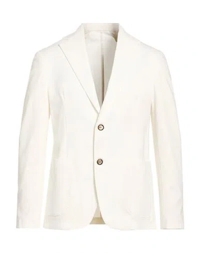Outfit Out/fit Man Blazer White Size 38 Cotton, Polyamide, Elastane