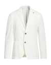 Outfit Man Blazer White Size 42 Polyester, Viscose, Elastane In White
