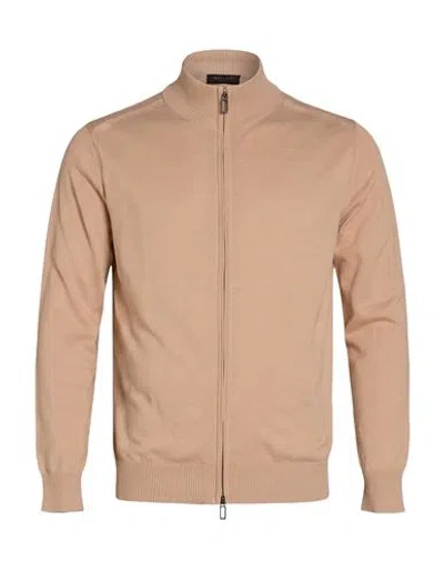 Outfit Out/fit Man Cardigan Beige Size L Cotton In Brown