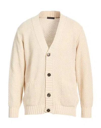 Outfit Out/fit Man Cardigan Cream Size Xxl Cotton In Neutral