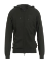 Outfit Out/fit Man Cardigan Dark Green Size Xl Viscose, Polyamide In Black