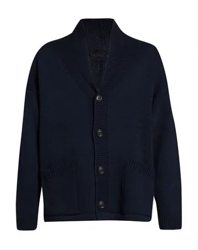Outfit Out/fit Man Cardigan Midnight Blue Size Xxl Acrylic, Wool