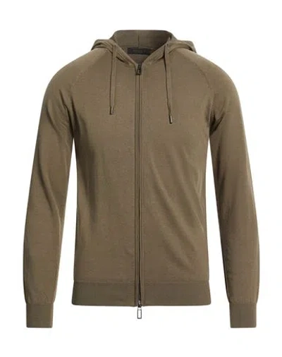 Outfit Out/fit Man Cardigan Military Green Size L Cotton In Brown