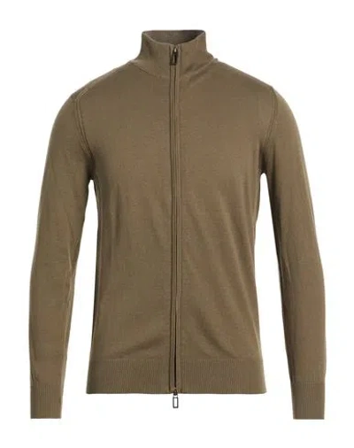Outfit Out/fit Man Cardigan Military Green Size M Cotton In Brown