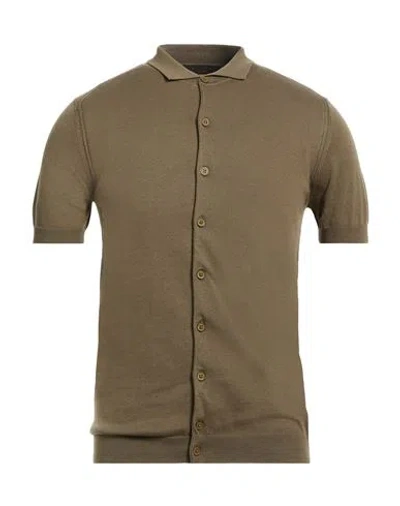 Outfit Out/fit Man Cardigan Military Green Size Xxl Cotton