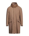 Outfit Out/fit Man Coat Camel Size 36 Polyester, Viscose, Elastane In Brown