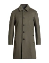 Outfit Out/fit Man Coat Military Green Size 36 Wool, Polyester In Green