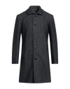 Outfit Out/fit Man Coat Navy Size 36 Wool, Acrylic, Polyester, Polyamide In Blue